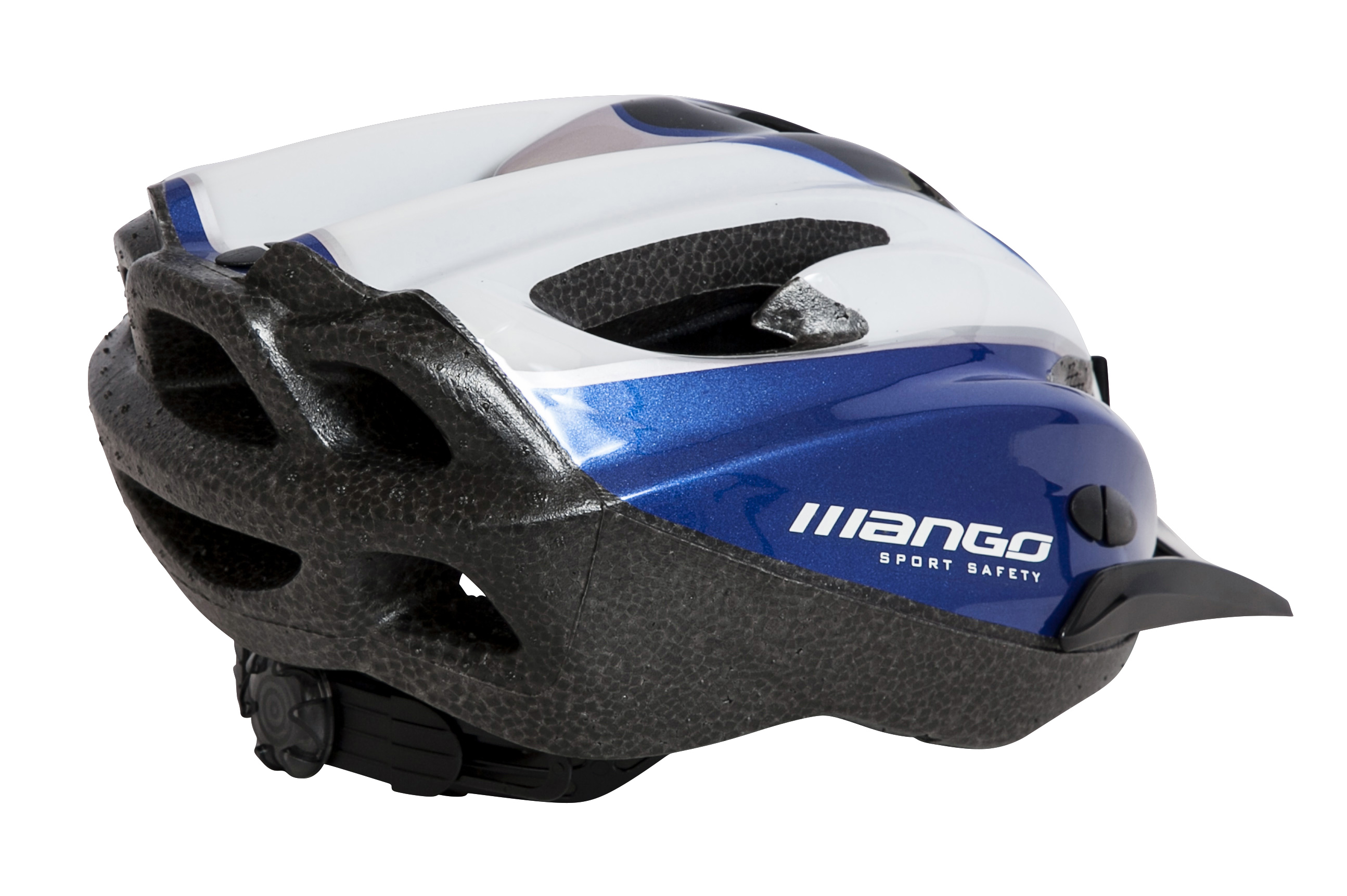 Cykelhjelm supersprint blue white black